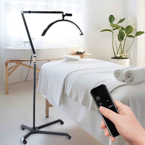 Half Moon Lamp for Lash Extension, LED Floor Light, Lighting for Beauty, Skincare, Lashes, Eyebrows, Lash Lamp for Eyelash Tech, Filming Content Creation,