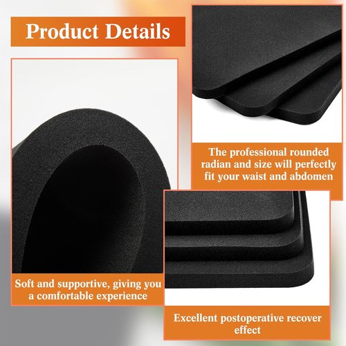 Frienda Lipo Foams - 3 Pcs Firm Foam Boards for Post-Surgery Recovery | 8 x 10 x 0.5 Inch Tummy Tuck & Liposuction Pads