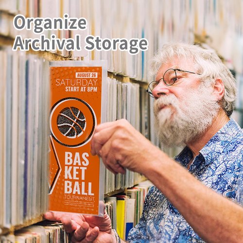 25-Pack 8.5 x 11 Inch Document-Toploaders - Premium Document Topload Holders, Crystal Clear Document Top loaders, Hard Plastic Page Sheet Protectors for Photos, Prints, Menu Covers and Work Papers