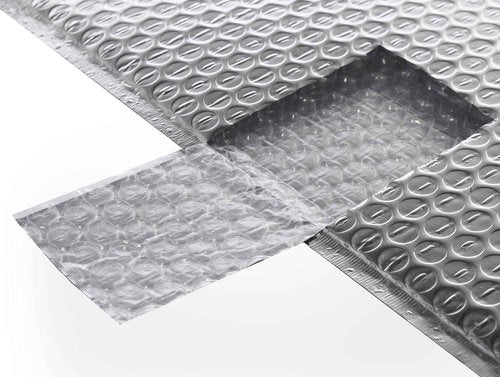 HOLPACK 100pcs Thermal Insulated Bubble Mailers 8x11 in Self sealing thermal insulated envelopes made of reflective metallized bubble for cold shipping. Lightweight. Keep cool shield - MADE IN USA