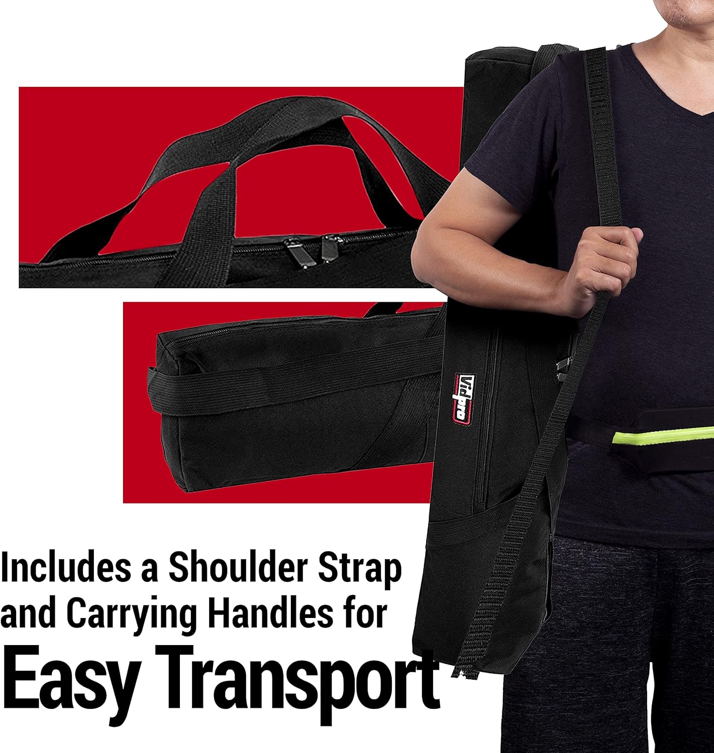 VidPro TC-27 Padded Tripod Bag - Durable Protection for 27-Inch Tripods | Lightweight & Portable