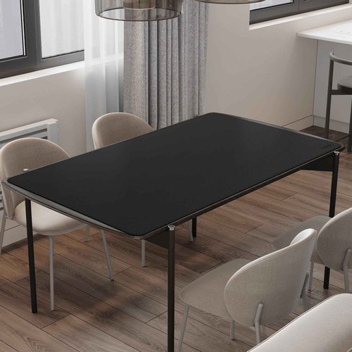 Mydours Giant Desk Mat, 63 x 28 inch Extended PU Leather Desk Pad, Gaming Desk Mat for Home Office Desk, Mouse Pad for Home Office & Computer Workstation, Extra Pad for Standing Desk (Black)