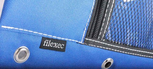 Filexec Products, Soft Touch Pencil Pouch, 8.25"x10.5", Zipper, Blue, Pack of 48 (50594-18271)