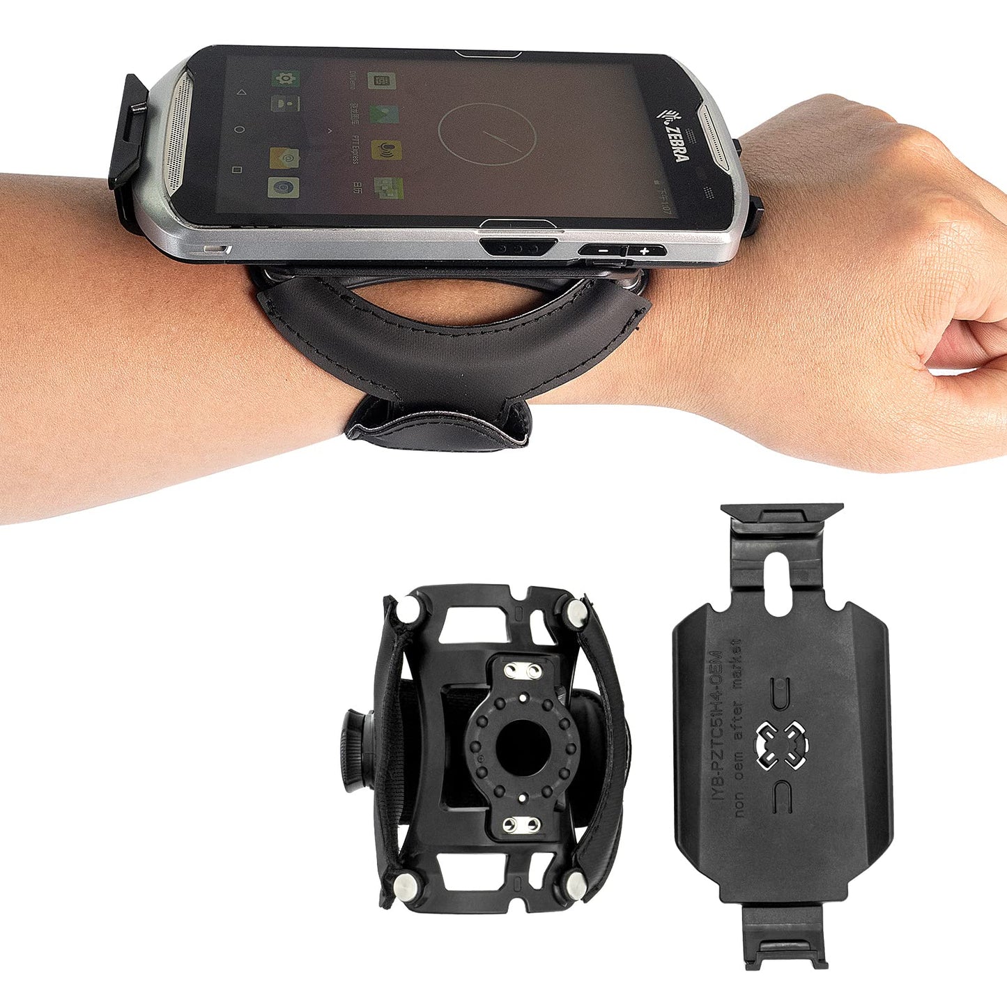 Carrying Case for Zebra TC51 TC52 TC56 TC57 Barcode Scanner Adjustable Strap Armband,Black SG-TC51-WMADP1-02