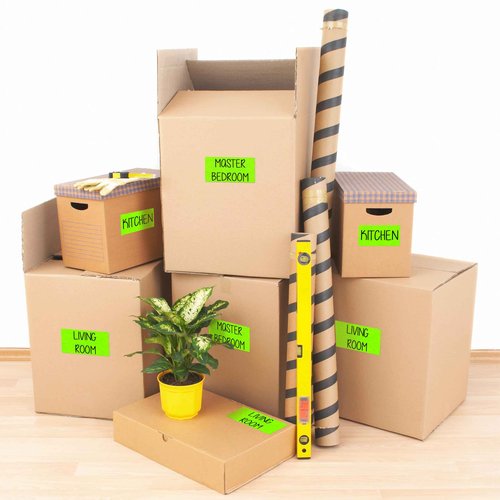 Avery Printable Shipping Labels with Sure Feed, 2" x 4", Neon Green, 1,000 Blank Mailing Labels (5976)