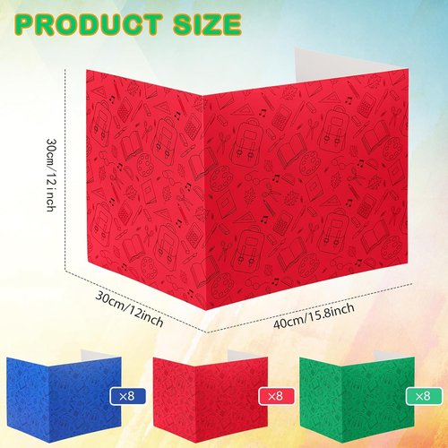Crtiin 24 Pcs Privacy Folders - Classroom Desk Dividers for Student Testing | Cardboard Shields