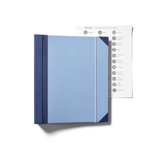 2025 Edition The Folio Document Organizer | Custom Dyed Cloth-Bound Expanding File for Important Papers, Passports, Birth Certificates & More | Ideal for Home Organization & Graduation Gift Purpose