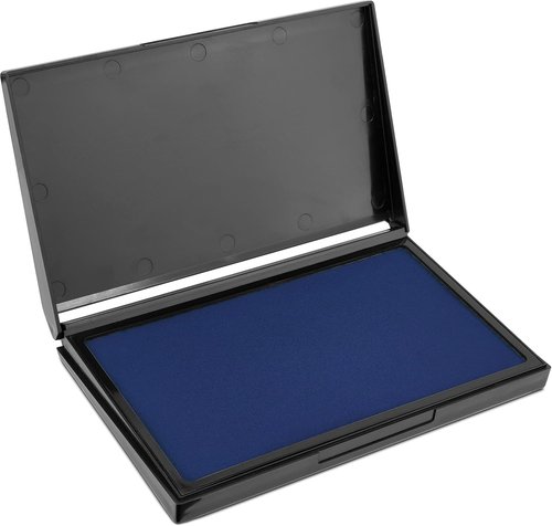 MaxMark Large Blue Stamp Pad - Premium Quality Felt Pad | 4-1/4" x 7-1/4" Size