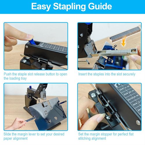 Rayson SH-03 Heavy Duty Saddle Stapler - Versatile Manual Stitching for Saddle & Flat Stapling