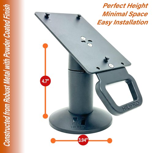 HILIPRO Swivel Point of Sale Stand for Pax A30 Credit Card Payment Terminal - Complete POS Stand -Swivel Stands