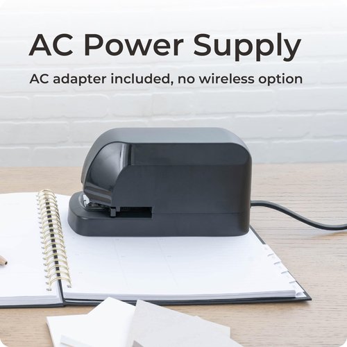 EcoElectronix Heavy Duty Electric Stapler - Heavy Pro, 45 Sheet Capacity, Quiet Operation, Jam-Free and Easy Reload - AC Adapter