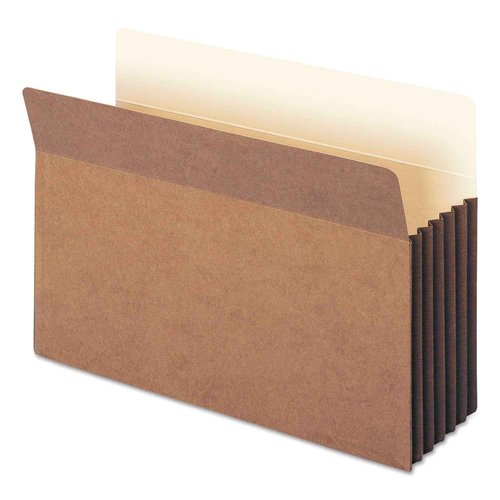 Smead File Pocket, Straight-Cut Tab, 5-1/4" Expansion, Legal Size, Redrope, 10 per Box (74274)