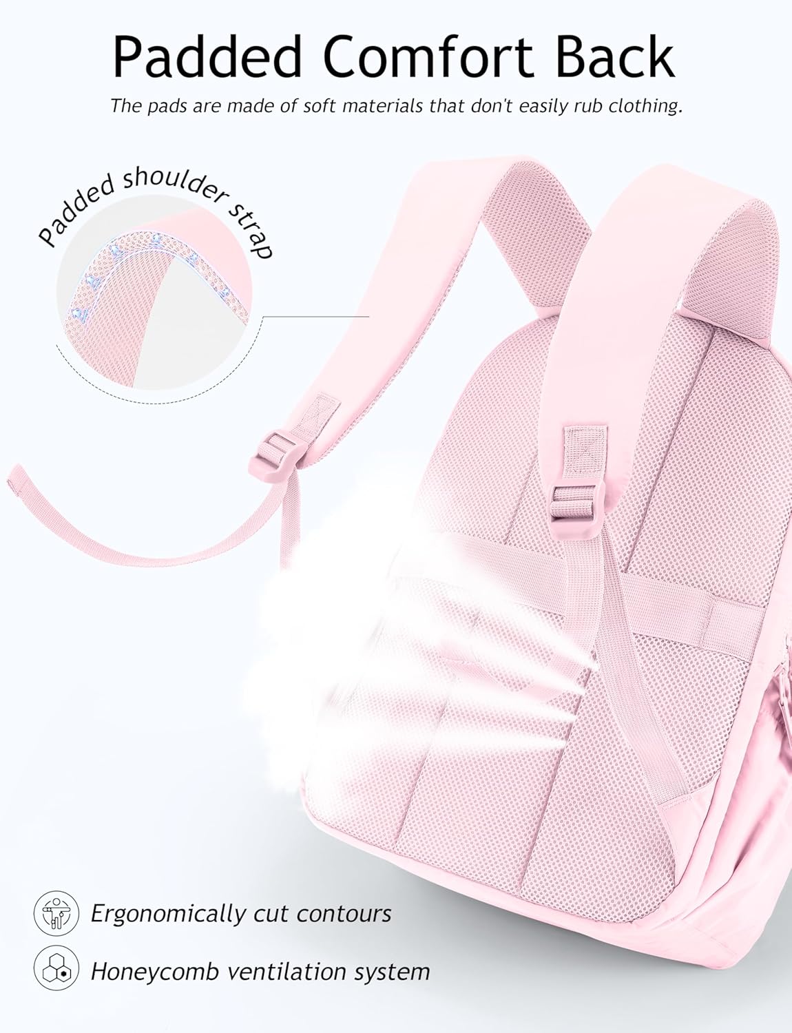 Uselike Travel Backpack - Stylish 15.6 Inch Laptop Bag for Women | Quilted & Water Resistant