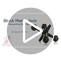 Redwix Black Cast Iron Decorative Door Stopper - Retro Room Accent