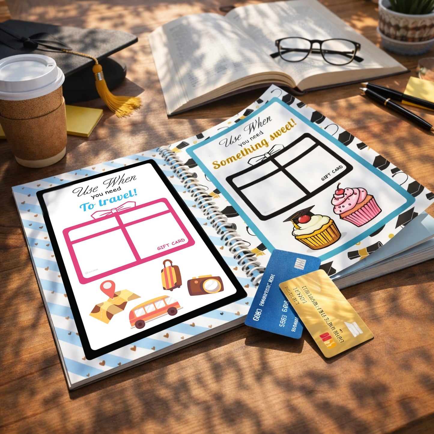 College survival gift card book, College Survival Kit, Graduation College Gift Card Book 2026 open when envelopes fo Graduation college student – Graduation Gifts for High School Survival Gifts Card Booklet Holder Book