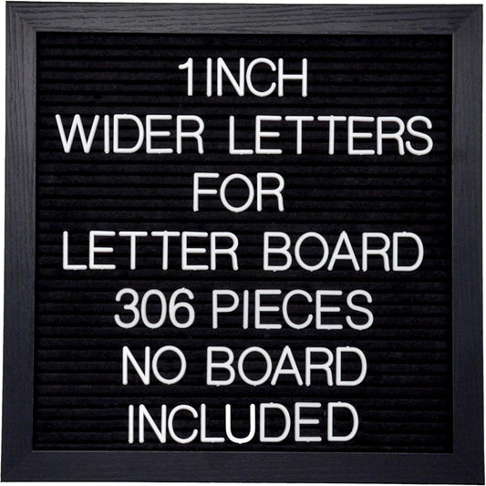 Skiennix Felt Letter Board Letters Set - 306 Pieces of 1-Inch Wide Letters for Custom Messages