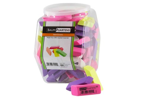 ERASERS NEON Pack of 100