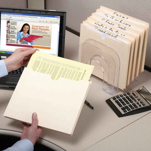 Smead File Jacket, Reinforced Straight-Cut Tab, 1-1/2" Expansion, Legal Size, Manila, 50 per Box (76540) (Pack of 1)
