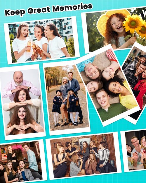 Liene Photo Printer Paper - 4x6" 160 Sheets Compatible with M100/M200/M110/M210 | Waterproof & Smudge Proof