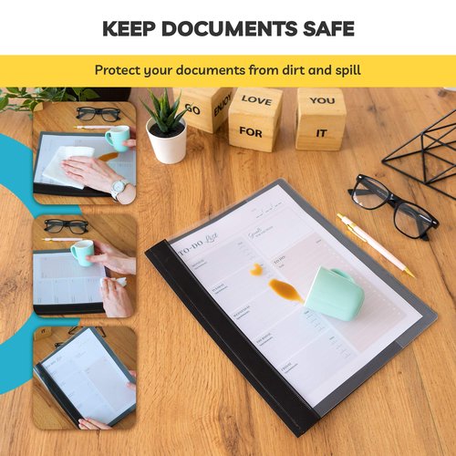 Report Covers - (Set of 30), 8.5 x 11" Letter Size, Clear Front Folders - Ideal for Presentations, Resumes & Keeping Your Documents Neat and Professional