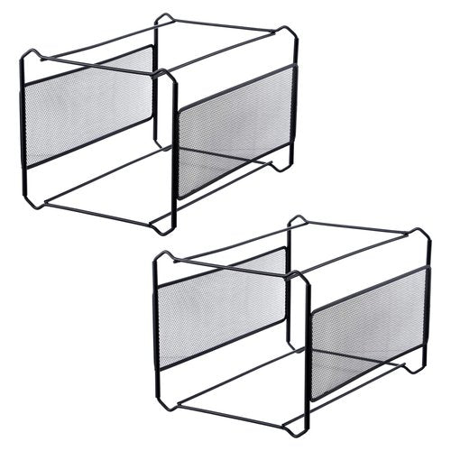 wutfuooo 2 Pack Hanging File Folder Frame for Legal and Letter Size,Hanging File Organizer Holder Rack Hanging Folder Rails for Filing Cabinet Desk Drawer,15" L x 11" W x 10" H