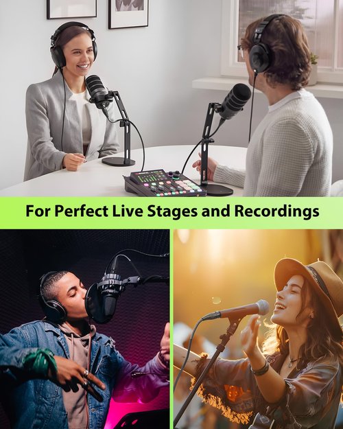 XLR Cables 10ft 2 Pack, Premium Kevlar-Reinforced Nylon Braided & Gold-Plated Rean Connectors by Neutrik Male to Female Balanced Microphone Cable All Length from 1.5ft to 300ft 100% Shielded Mic Cord