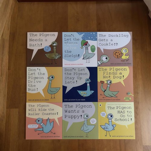 Pigeon Books | 9-Piece Don't Let The Pigeon Drive The Bus Collection | Engaging Kids' Storybooks