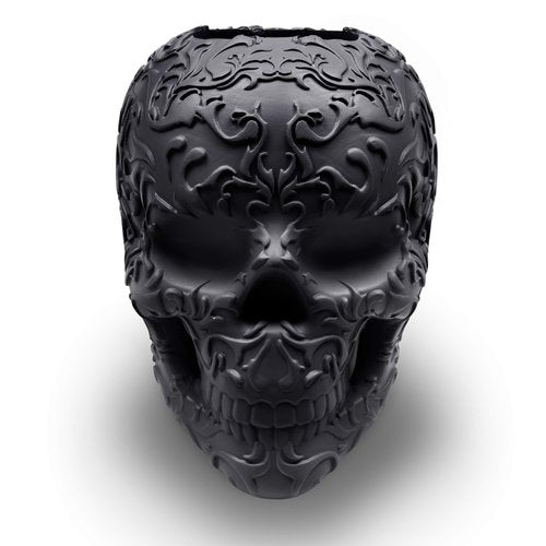 Wicked Vanity Beauty Skull Makeup Brush Holder, Pen Holder, Vanity, Desk, Office Organizer, Stationary, Decor Planter