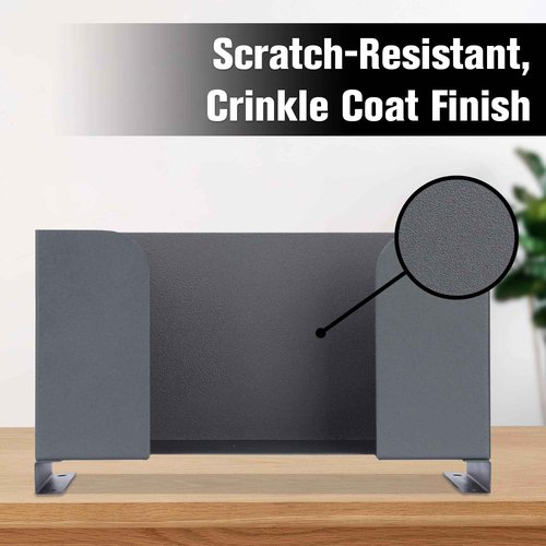 BankSupplies Deposit Ticket Holder - 10W x 4D x 6H - Scratch Resistant Black Steel - Check & Voucher Sorter - Desk Organizer for Deposit Slips, Receipts, Forms, Tickets