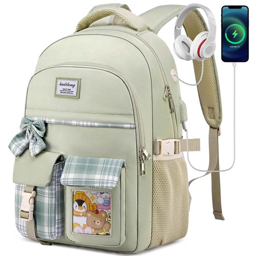 kadilong 17.3 Inch School Backpack for Girls,Kids Bookbag for Middle High School,Laptop Backpack Women Mochila para Niñas