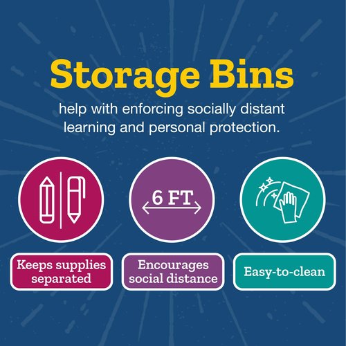 Really Good Stuff Durable Book and Binder Holder - 4 Pack, Black Color, 5.5? x 12.5? x 7.5?, Classroom Organization, Storage Solution, Sturdy and Versatile