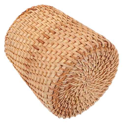 Cabilock Vietnamese Woven Rattan Pen Holder - Multi-Functional Desk Organizer & Decorative Flower Vase for Home Decor Cone-Shaped Storage Basket