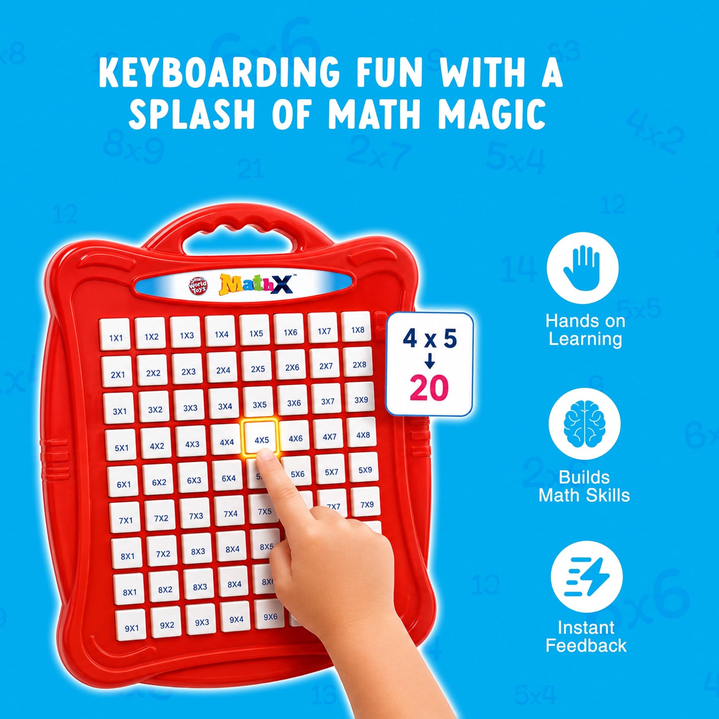 Small World Toys Multiplication Machine, Multiplication Game for Kids 3+, Kindergarten Math Learning & Education Toys, Montessori Math Manipulatives for Home School Classroom, Kids Learning Gift