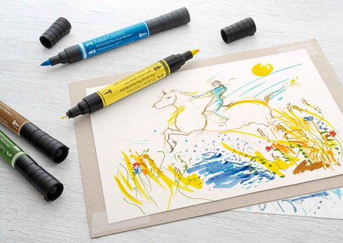 Faber-Castell Pitt Artist Pen Dual Tip Markers - Set of 20