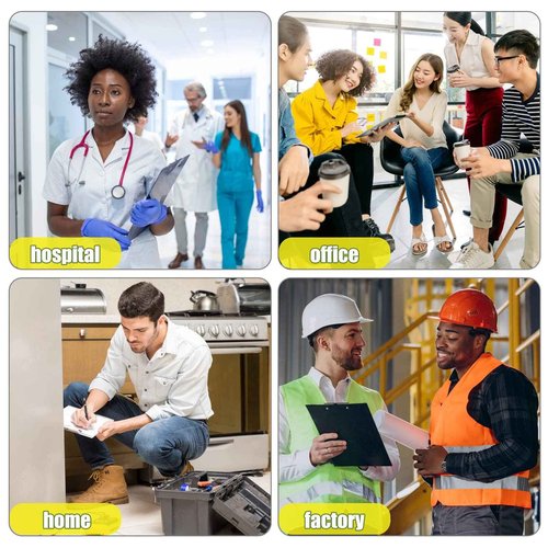 6 Pack Magnetic Clipboards with Pen Holder 9X 12.5 Black Clip Board with Low Profile Letter Size Clipboards Nursing Clipboard Foldable Forklift Clipboard for Refrigerator Office Classroom(6)