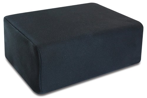 InteVision Extra Large 2-in-1 Footrest for Added Height - Premium Foam Cushion Works Great for Under Desk or bar - Will not Slide on Any Surface (17.5" X 12" x 8")