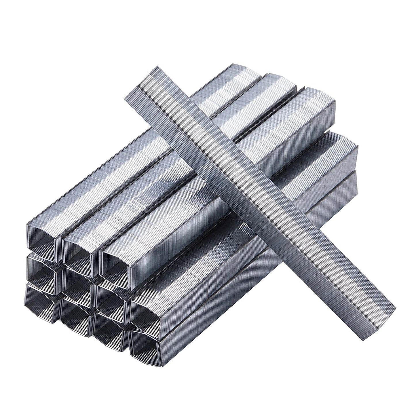 Bostitch Office B8 PowerCrown Staples - 0.375 Inch Leg, 45 Sheet Capacity, 5,000 Count, Silver