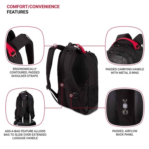SwissGear Cecil 5505 Laptop Backpack, Camo Noir, 18-Inch