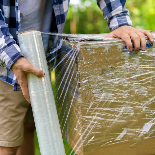 NEXCOVER 18 Inch Stretch Wrap - 1200 Feet | 60 Gauge, 2 Roll Clear Plastic Self-adhering Stretch Wrap Film for Pallet Wrap, Thick and Durable Packing Moving Supplies Heavy Duty Shrink Film.
