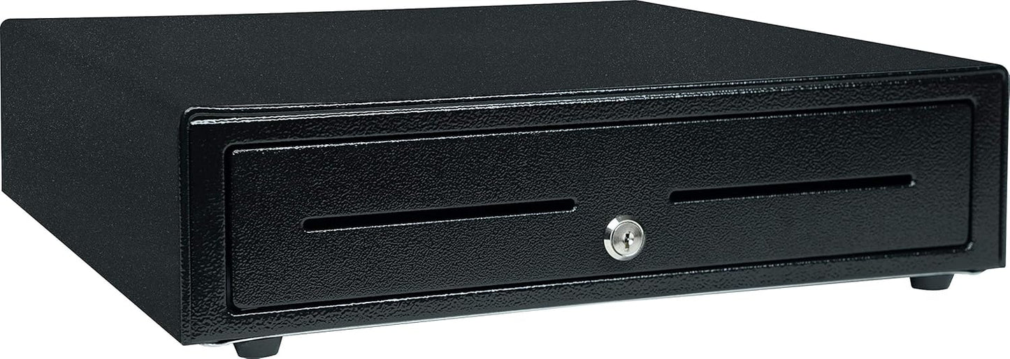 Star Micronics CD4-1616 Cash Drawer - 5 Bill & 5 Coin Slots with 2 Media Slots | 16" x 16" - Black