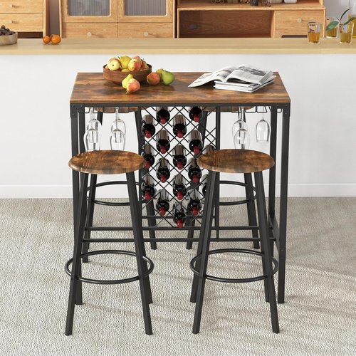 Giantex 5-Piece Dining Room Table Set, Multifunctional Kitchen Dinette Set of 5, 51" L X 27.5" W Table & Chair Set for 5, Rectangular Glass Dining Table & 4 Transparent Chairs for Living Room