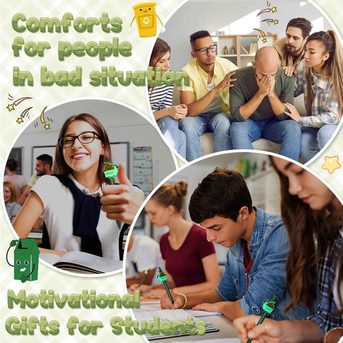 Sayglossy 100 Pcs Dumpster Fire Pen Gifts Funny Luminous Dumpster Fire Ballpoint Pen with Saying Emotional Staff Appreciation Support Gift for Employee Coworkers Boss Student Teacher