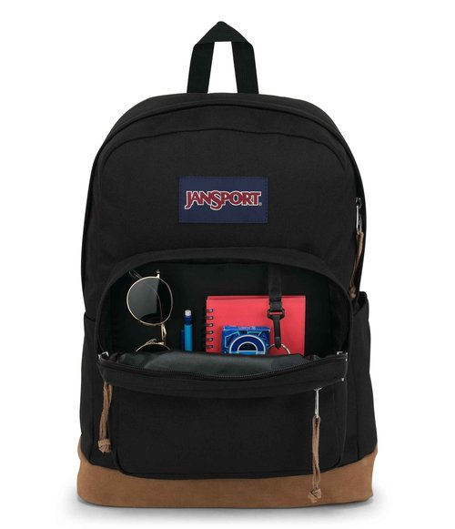 JanSport Right Pack Backpack - Durable Daypack with Padded 15" Laptop Sleeve, Spacious Main Compartment & Integrated Water Bottle Pocket - Black