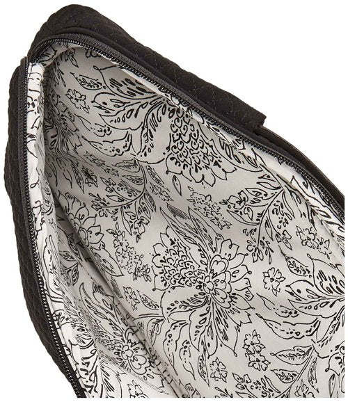 Vera Bradley Women's Microfiber Laptop Organizer, True Black, One Size
