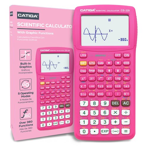 CATIGA Scientific Calculator with Graphic Functions - Multiple Modes with Intuitive Interface - Perfect for Students of Beginner and Advanced Courses, High School or College