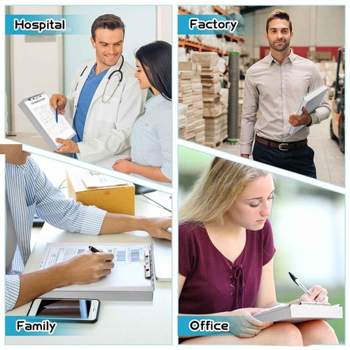 Seajan Aluminum Clipboard with Storage Metal Clip Board Folder Letter Size Form Holder Portfolio Clipboard Binder Clip Posse Box for Nurse Police Office Stationery Items 14 x 9.2 x 2 Inches (2)