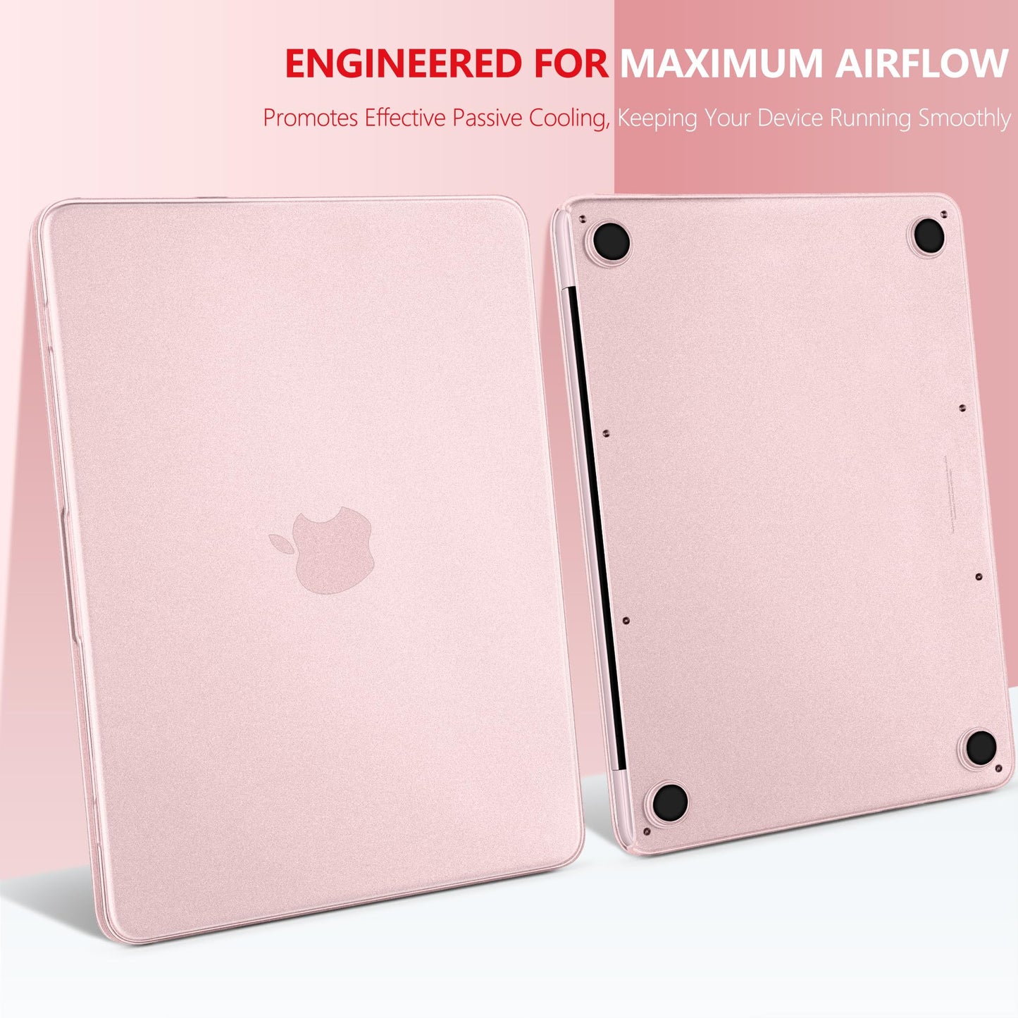 Batianda 4-in-1 Bundle for New MacBook Neo 13 inch Case 2026 Release Model A3404, Matte Protective Hard Shell Cover with Matched Keyboard Skin, Screen Protector, Official Color Matched, Blush