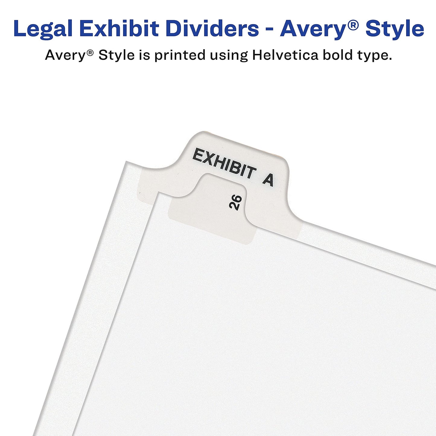Avery Legal Dividers, Standard Collated Sets, Letter Size, Side Tabs, 51-75 (01332)