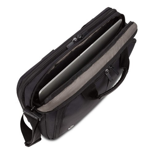 Wenger Luggage Source Padded Organizer Briefcase with Scratch Protection, Black, 14-inch (601366)