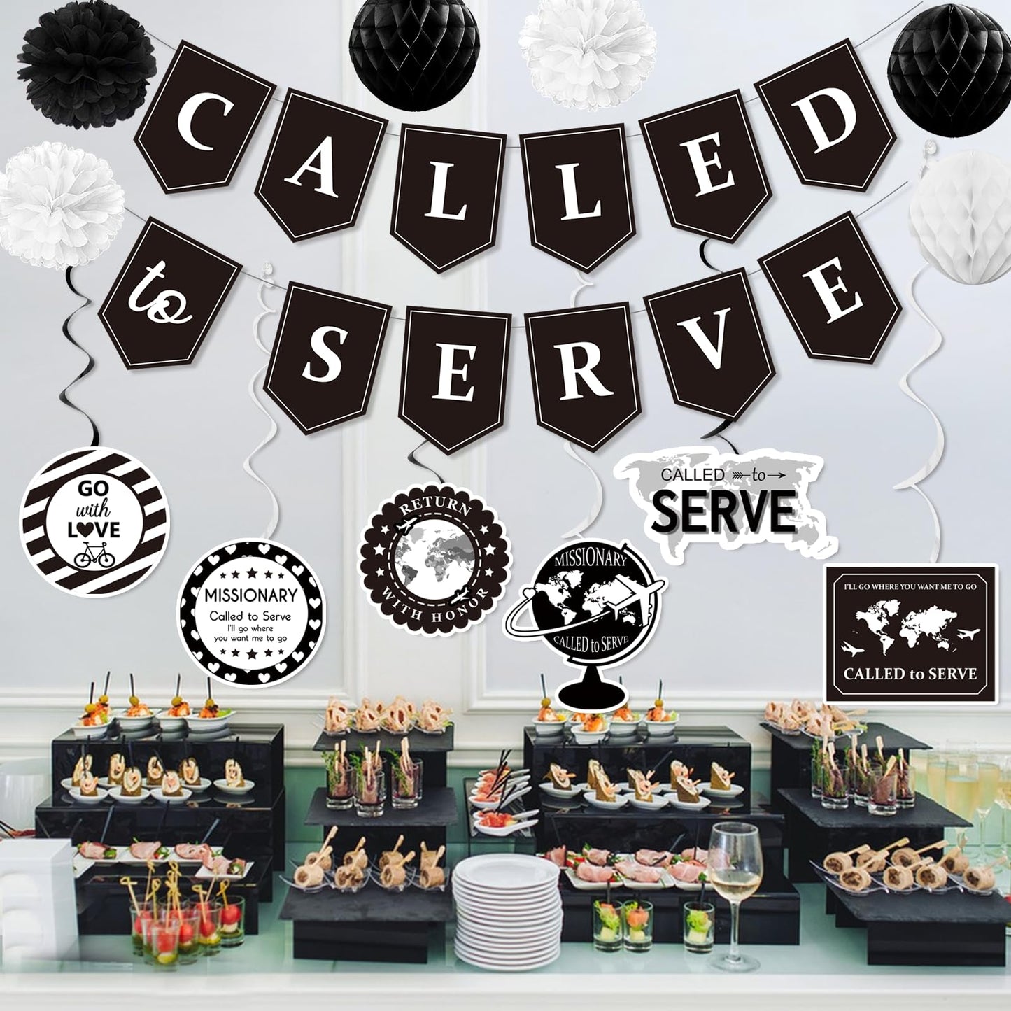 Called to Serve LDS Missionary Banner - Lds Missionary Gifts Mission Possible Decorations Mission Impossible Party Decorations for Elders Called to Serve Farewell Essentials